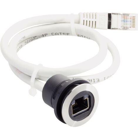 Schlegel RRJRJ45SW150CM RJ45-Einbaubuchse 1855 Buchse, Einbau, Stecker, gerade    Schwarz 1 St.