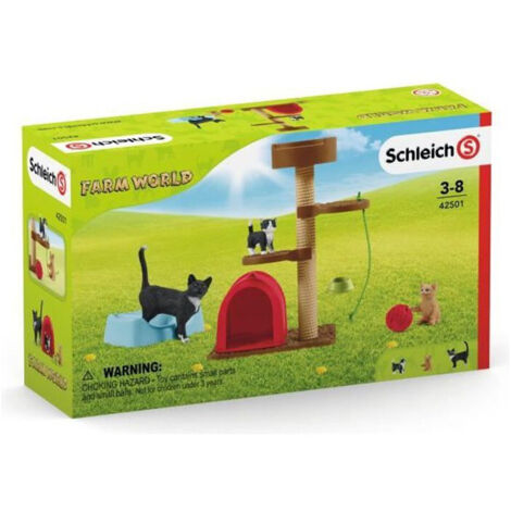 Schleich 42501 Farm World Play Set - amusement pour les chatons, jouets à partir de 3 ans.