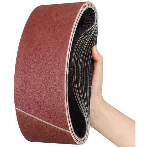 Schleifbänder 100 x 610 mm, Körnung 80 (12 Stück) – Effektives Schleifset