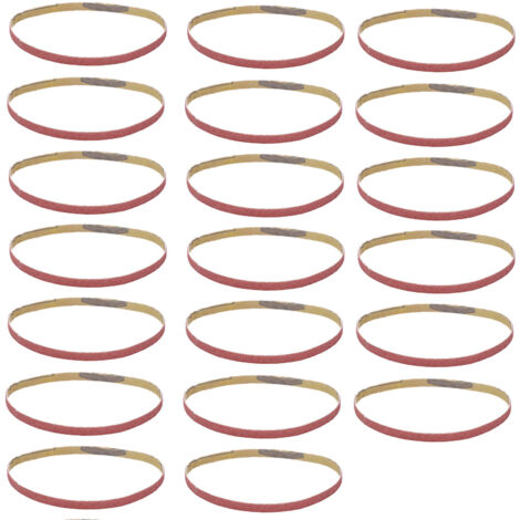 Schleifbänder 330 x 10 mm, Körnung 80, 20 Stück