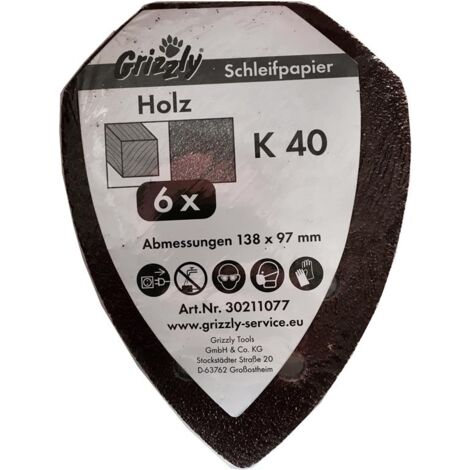 Schleifblatt-Set K40 (6St)