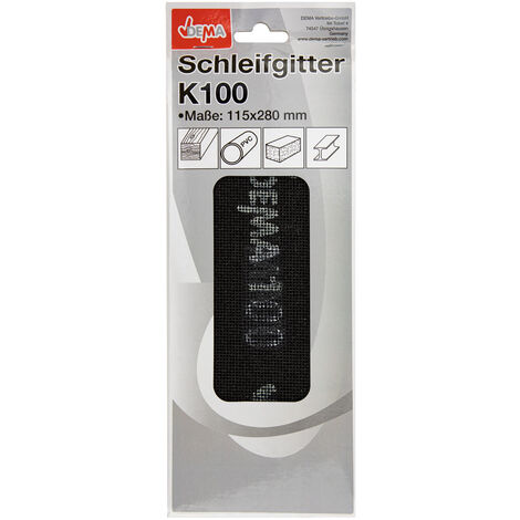 Schleifgitter Trockenbau Gitterleinen Schleifpapier Set 115 x 280 mm K100