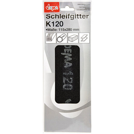 Schleifgitter Trockenbau Gitterleinen Schleifpapier Set 115 x 280 mm K120