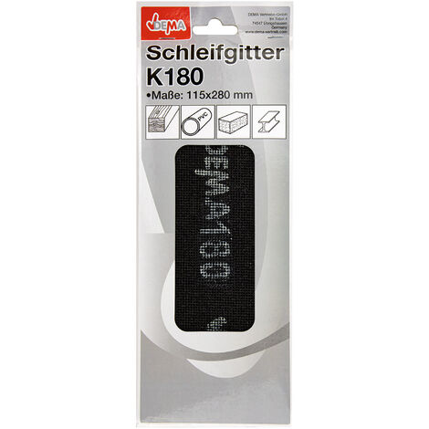 Schleifgitter Trockenbau Gitterleinen Schleifpapier Set 115 x 280 mm K180