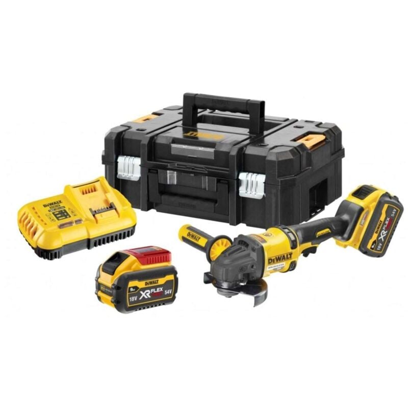 Image of Werkzeuge - 54V Akku-Winkelschleifer 125 mm, 2x Akku 9,0 Ah flexvolt, Ladegerät DCG418X2 - Dewalt