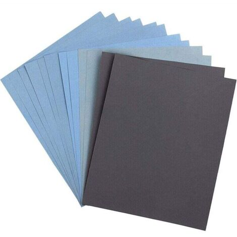 Schleifpapier, Körnung 1000/1500/2000/2500/3000/5000, Trockenschleifpapier zum Schleifen von Holz, Metall und zum Polieren von Autos