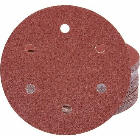 Schleifscheibe, 225 mm, 6 Löcher, Klettscheiben, 30 Stück, P40/P60/P80/P120/P240/P320, runde Schleifpapier-Pads für Trockenbauschleifer, Giraffenschleifer, Wandschleifer.