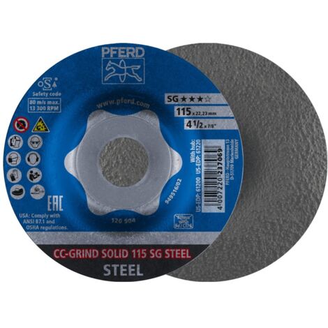 Schleifscheibe CC-Grind Solid SG STEEL 115mm PFERD