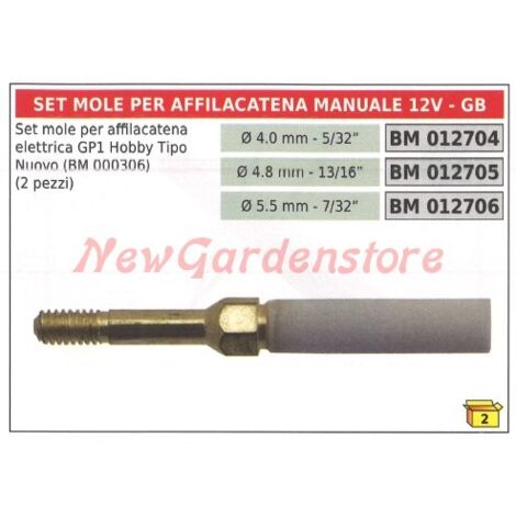Schleifscheibensatz für manuelles Kettenschärfgerät GP1 HOBBY NEW GARDEN STORE 012705