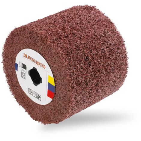 Schleifwalze Satinierwalze Satiniermaschine Nylon 100 X 120 mm 60Er Körnung - Blau, Rot, , Silbern