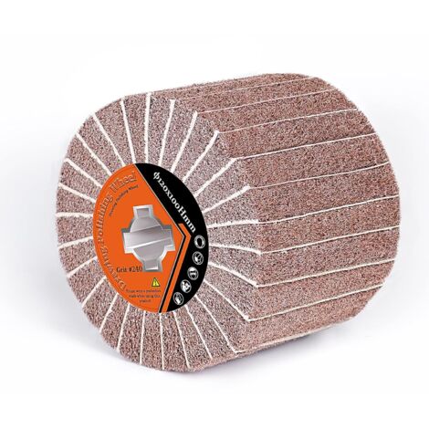 Schleifwalzen mit Schleifpapier für Satiniermaschine, Schleifwalze Bürste Körnung 240 Schleifhülsen für Holz, Metall, Steinoberflächen, Renoviert, Satinmuster - 120 x 100 mm