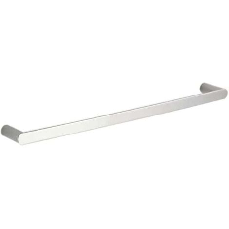Schlichter Handtuchhalter fürs Badezimmer – poliertes Chrom, Edelstahl (SUS), ovale Form, 60 cm