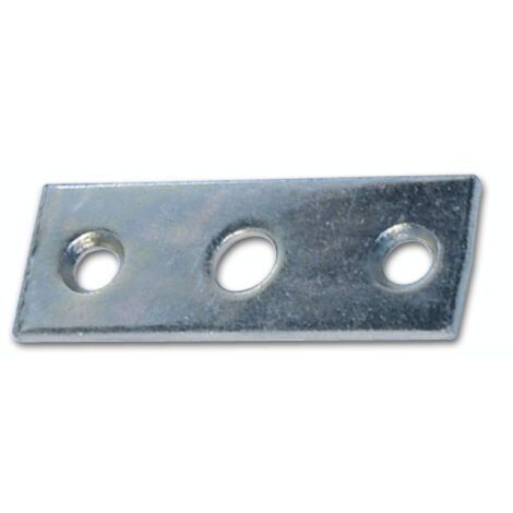 Schließblech f. Aufspreizstangen, 60 x 22 mm, Loch ø 8,2 mm, Stahl verzinkt