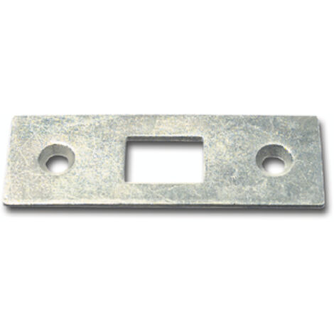 Schließblech für Einlegstangen gerade, 53 x 18 mm, Stahl verzinkt