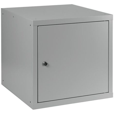 Schließfachschrank lichtgrau/lichtgrau H450xB450xT450mm 1 Abteile