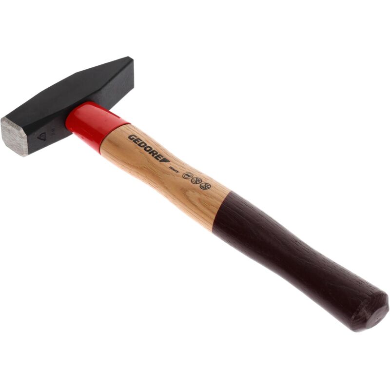 Image of 600 H-600 Schlosserhammer rotband-plus mit Hickorystiel, 600 g