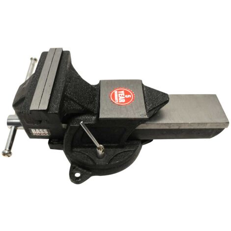 Schlosserschraubstock, drehbar, mit Amboss, 6"", Stahl