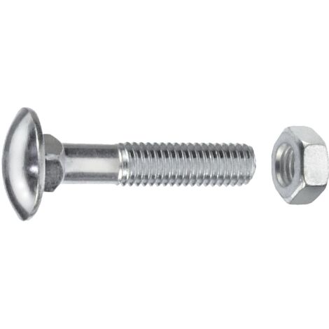 Schlossschrauben M6 x 40 mm, 50 Stück, Edelstahl A2 Schlossschrauben