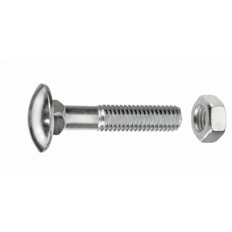 Schlossschrauben M8 x 50 mm, 40 Stück Schlossschrauben