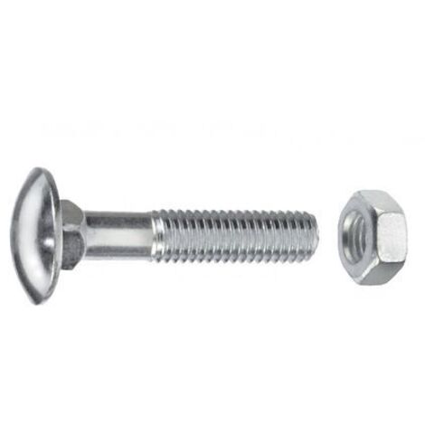 Schlossschrauben M8 x 70 mm, 25 Stück, Edelstahl A1 Schlossschrauben