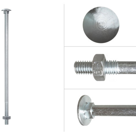 Schlossschrauben Verzinkt M10 x 280 mm - 25 Stück