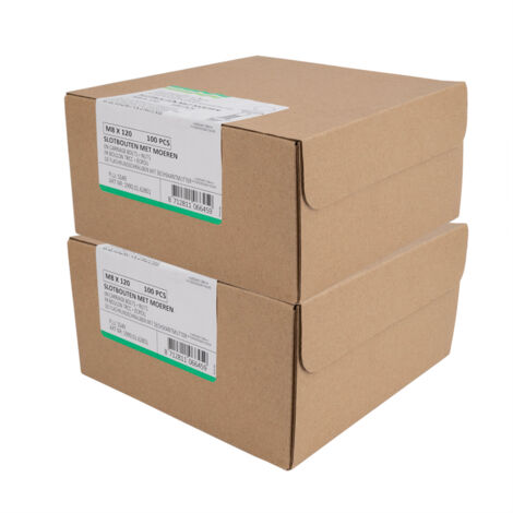 Schlossschrauben Verzinkt M8 x 120 mm - Überkarton 200 Stück