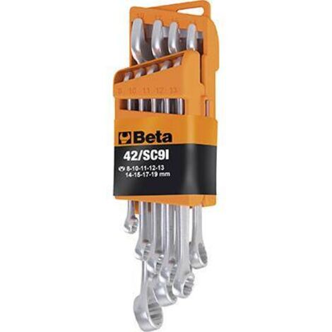 Schlüssel und Steckschlüssel Beta-tools 42NEW/SC9I 9-teilig Stahl kompakt