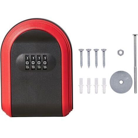 Schlüsselbox, Wand-Schlüsselbox, sichere Schlüsselbox, Schlüsseltresor, Wand-Schlüsseltresor, sichere Schlüsselbox, Schlüsseltresor mit 4-stelligem Code, für Haus, Büro, Schule, Garage