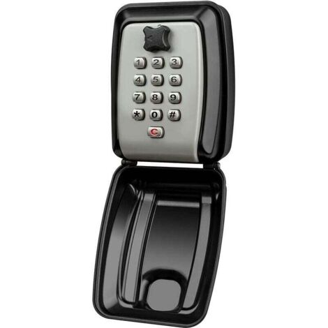 Schlüsselsafe, Wandsafe für den Außenbereich mit 12-stelligem Code, wasserdicht und rostfrei, änderbares Passwort, für Zuhause, Garage, Schule oder Wohnheim.