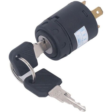 Schlüsselschalter für Gabelstapler – Kompatibel mit den Modellen E12 bis E30, E335, E336 mit 2 Schlüsseln