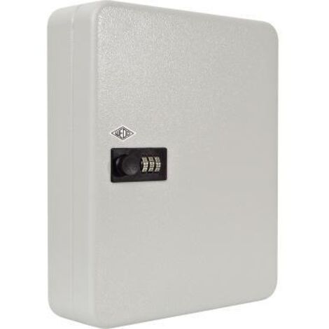 Schlüsselschrank ® 24,3 x 30 x 9,4 cm (B x H x T) inkl. Nummernstreifen Stahlblech pulverbeschichtet lichtgrau