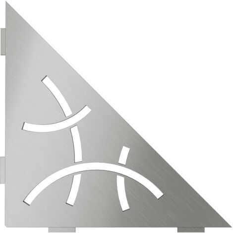 Schlüter SES1D6EB-S1 Ablage Curve 210x210mm Edelstahl gebürstet