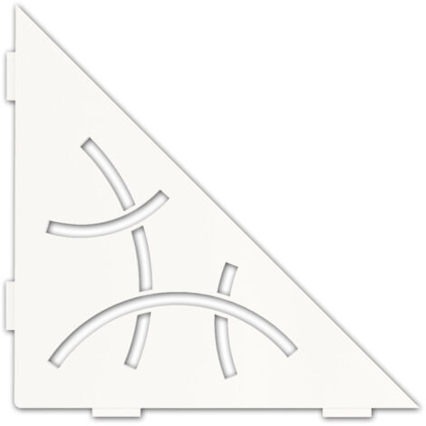 Schlüter SES1D6MBW-E-S1 Ablage Curve 210x210mm Brillantweiß matt