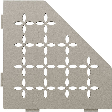Schlüter SES2D5TSSG-E-S2 Ablage Floral 75x195x195x75mm Steingrau