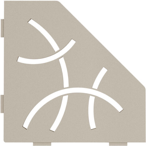 Schlüter SES2D6TSC-E-S2 Ablage Curve 75x195x195x75mm Creme