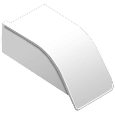 Schluter – Capuchon de fermeture aluminium – Blanc brillant – Joint étanche pour bords de revêtements – Installation facile sans outils