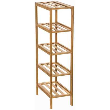 Schmale regale säule 4 ebenen mix n modul bambus - 5five