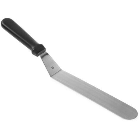 Schmaler abgewinkelter Grillspatel aus Edelstahl 254 mm - Hendi 855683
