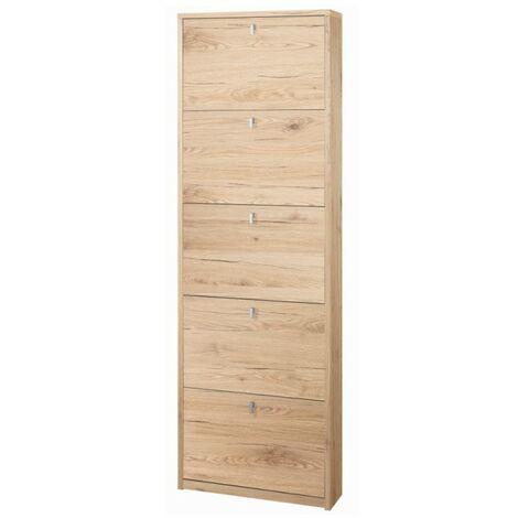 Moderner Schuhschrank Schlanken Design 5 Türen 12 Paar Schuhe Lita