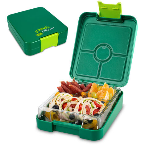 schmatzfatz easy Snackbox 4 Fächer 18 x 15 x 5 cm (BxHxT)