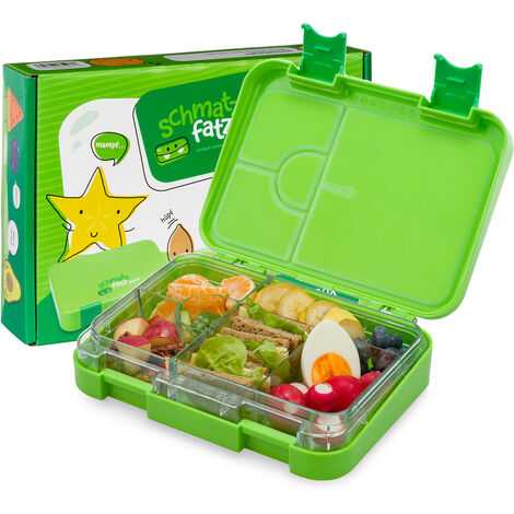 Lunch Box Bento Isotherme Enfant Chauffante Boite Repas Boite a Gouter  Lunchbox Compartiment Nourriture Boîtes Couvert Inox Dejeuner  compartimentée Micro Onde Tartine Salade 