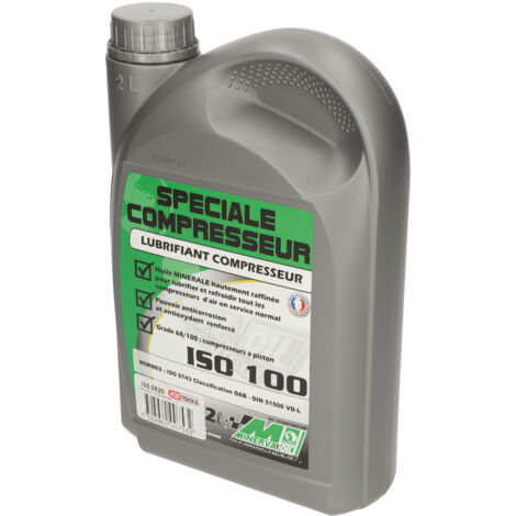Schmiermittel ISO 100 fÃ¼r Kompressoren, 2 l