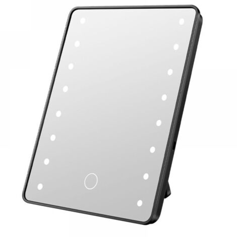 Schminkspiegel mit Touchscreen, 16 LED-Leuchten und Ständer