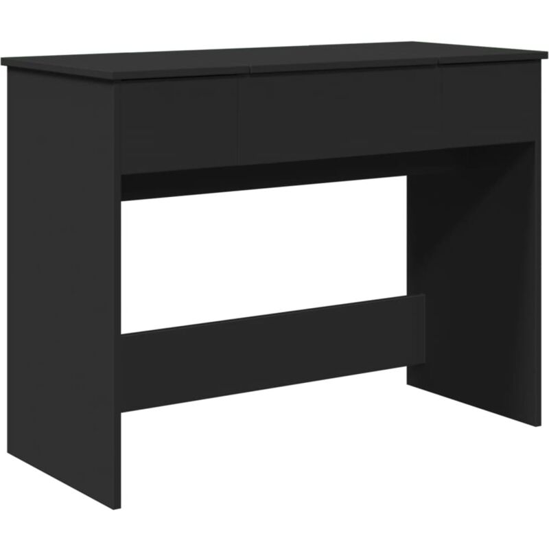 Schminktisch Mit Spiegel Schwarz 100x45x76 Cm - Vidaxl
