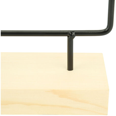 Schmuckhalter aus Holz und Metall – Aufbewahrungsgestell mit 36 Löchern für Ohrringe und Halsketten