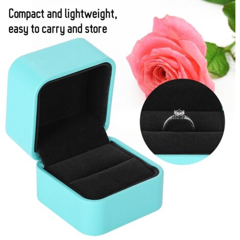 Schmuckkästchen aus Kunstleder mit Ringhalter – Elegante Geschenkidee