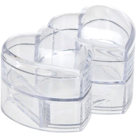 Schmuckkästchen Doppelherz Motiv Schmuck Organizer Schmuckkasten Herz Optik