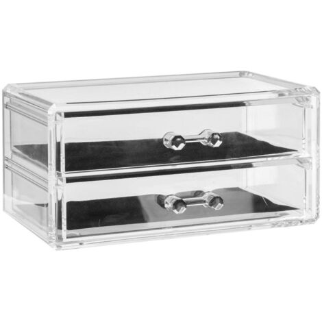 Schmuckkästchen mit 2 schubladen selena transparent - 5five