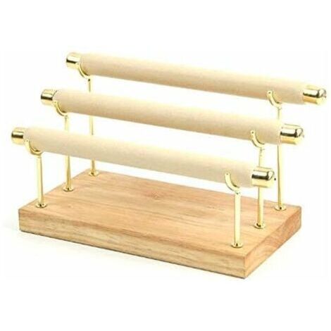 Schmuckständer aus Holz, Ringständer, T-förmiger Ständer für Armbänder und Fußkettchen, Schmuckverpackungen, Schmuckwerkzeuge.