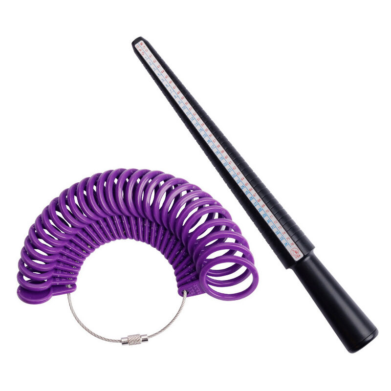 Image of Schmuckwerkzeuge, Standard-Ringmaß aus Kunststoff zum Messen der Fingergröße, Ringwerkzeug